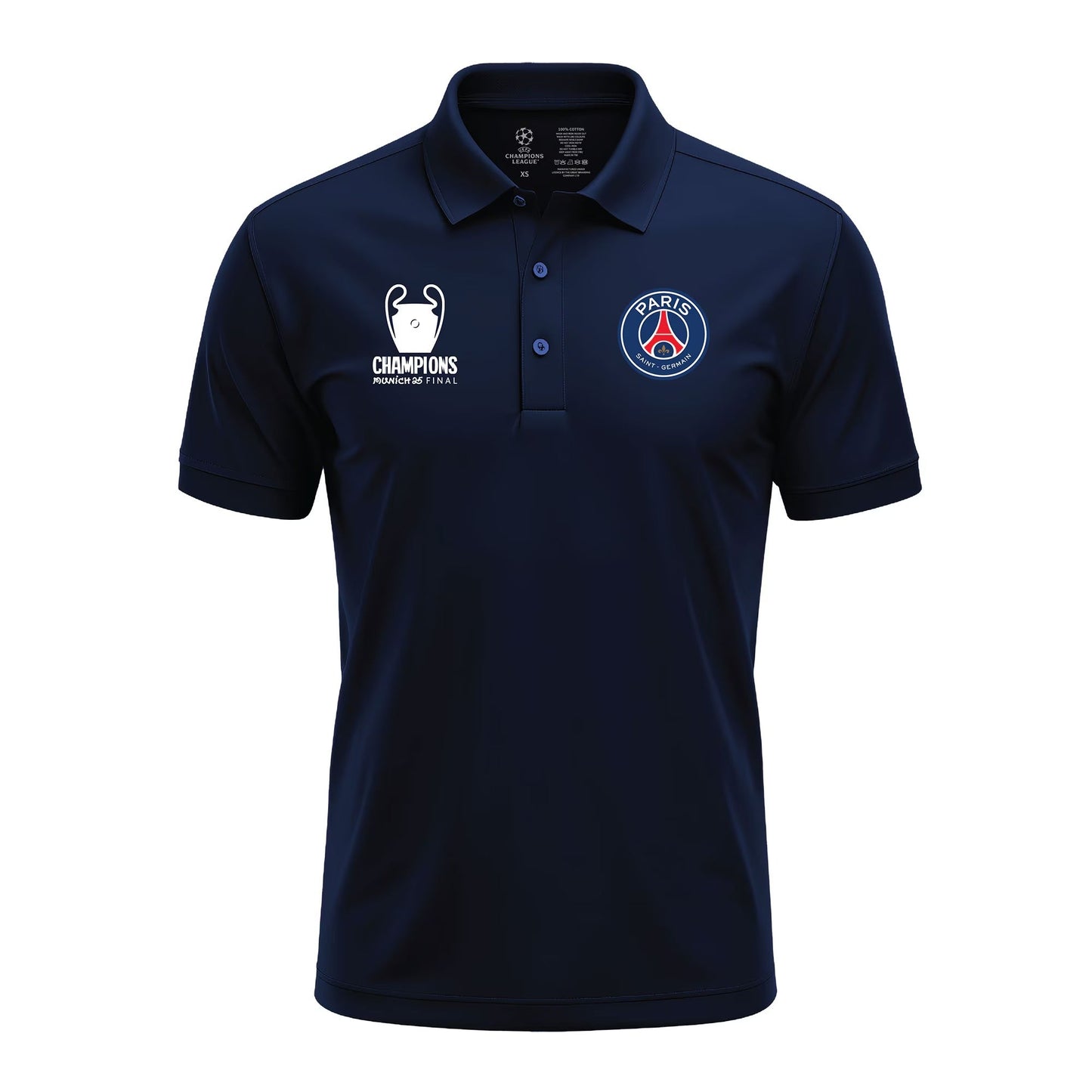 PSG UCL Champions 2025 Polo - Navy